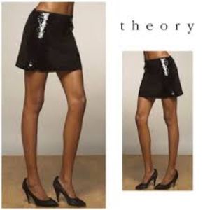 Theory Sequin Mini Skirt